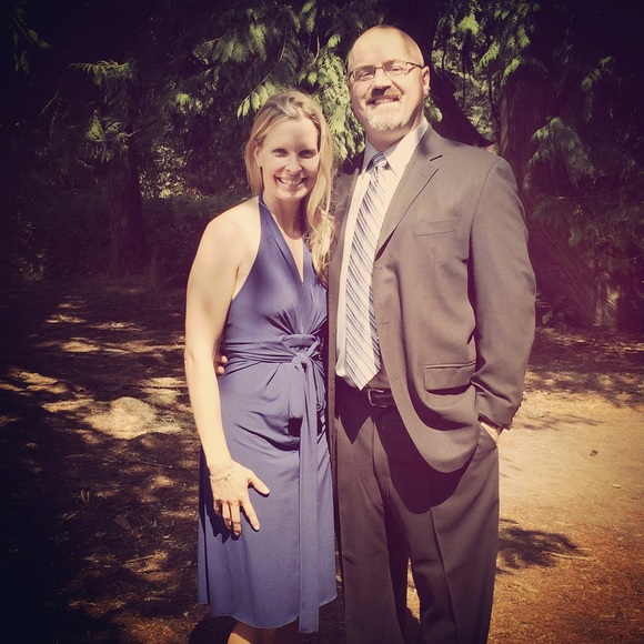 💫💫💫Victoria’s Secret Moda international Navy halter dress - Picture 2 of 5